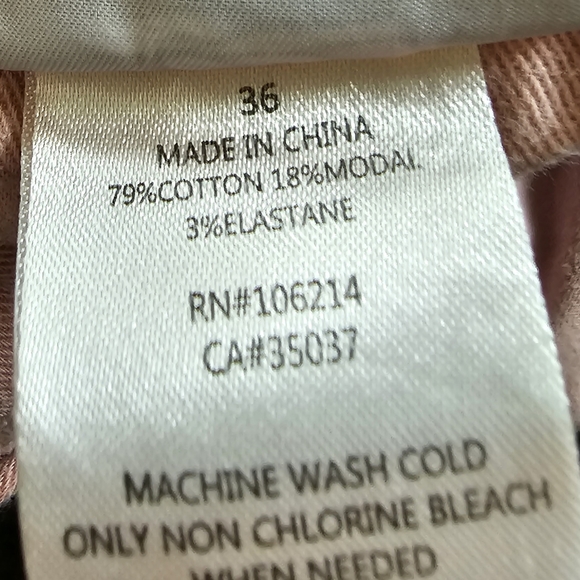 Joe's Jeans Men’s 36 W Pink Jeans - Picture 6 of 10